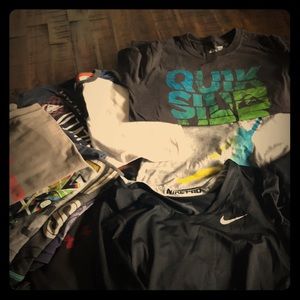13 tee bundle!  Nike quicksilver Jordan others